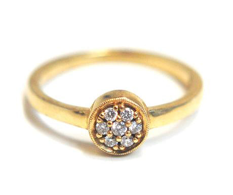 Item No. R003 Circle Diamond Ring