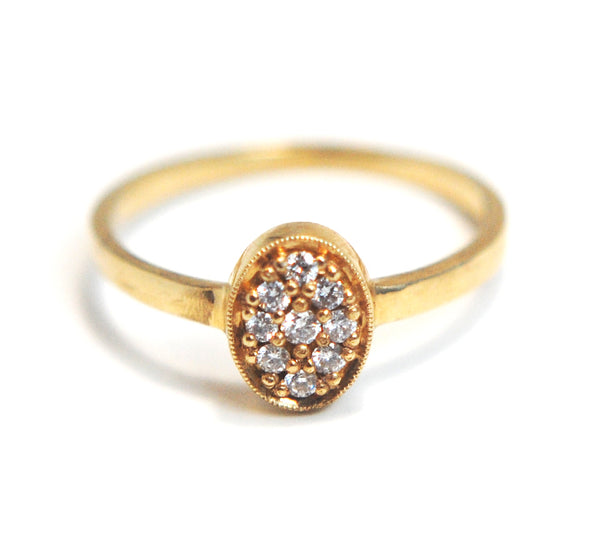 Item No. R005 Oval Diamond Ring