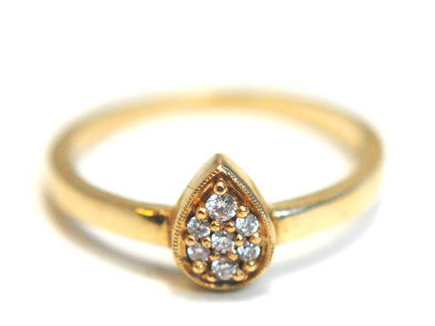 Item No. R001 Pear Diamond Ring
