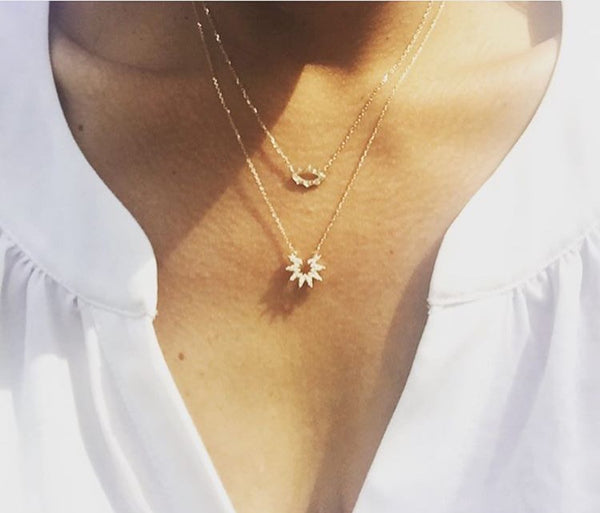 Item No. C052               Diamond Estrella Necklace
