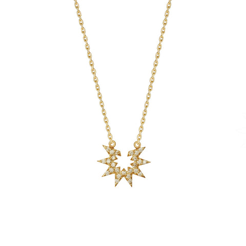 Item No. C052               Diamond Estrella Necklace