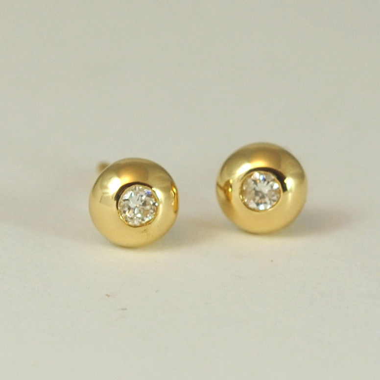 Item No E058 Diamond Ball Earrings