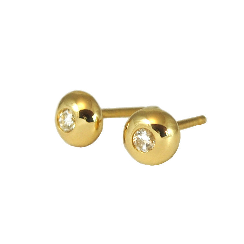 Item No E058 Diamond Ball Earrings